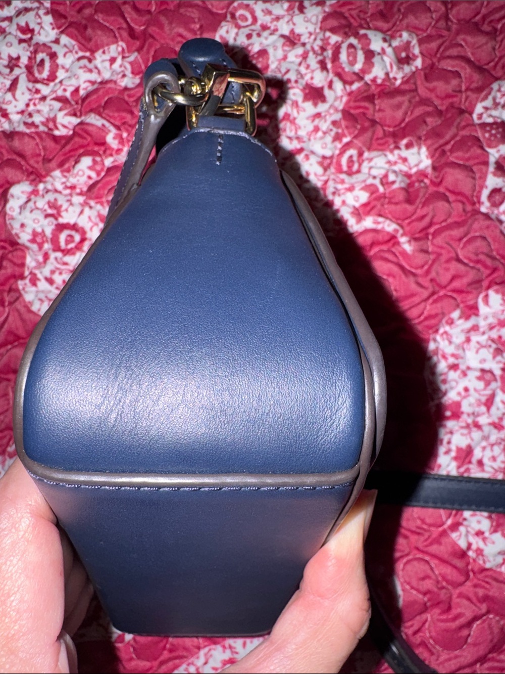 Tory Burch Black Mini Crossbody with Teal and Gray Sunburst - Picture 7 of 11